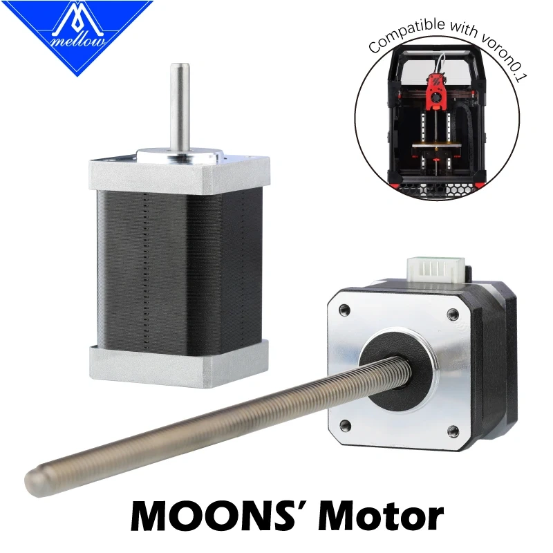 Mellow MOONS XY Shaft Nema 14 Stepper Motor / Z Shaft Nema 17 Leadscrew Shaft Motor For 3D printer Voron 0.1