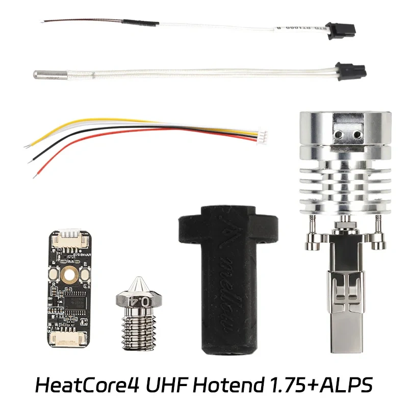 High Flow Mellow HeatCore 4 UHF Lite ALPS Hotend Smart Leveling Nozzle Probe for Voron Blv Vzbot Hevort DIY 3D Printer