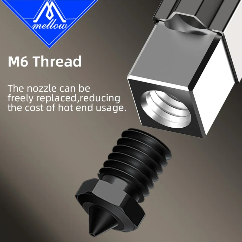 Mellow High Flow FluxHeat V6 ALPS Hotend Smart Leveling Nozzle Probe For Voron Blv Vzbot Hevort DIY 3D Printer Replace 3D TOUCH