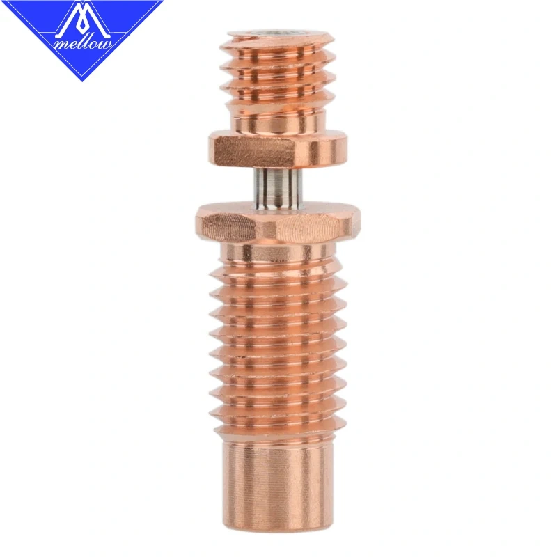 Newest Mellow All-Metal NF-CTC Heat Break Bimetal Copper & Titanium Heatbrbreak For 3D Printer Parts1.75mm V6 Hotend Nozzle