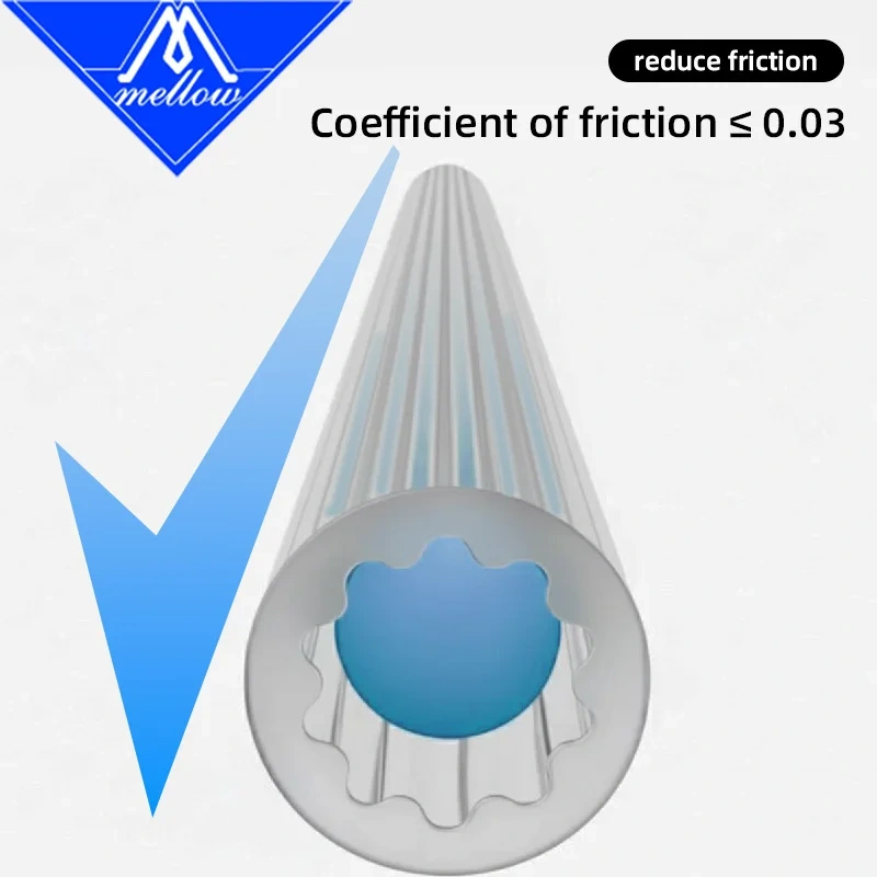 Mellow Star Shaped Japanese Materials PTFE Tube 4mm OD Teflonto Ultra-Smooth Flow DIY 3D Printer For Bambu Lab AMS  Creality