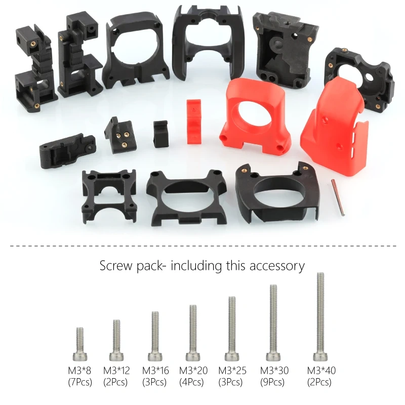 Mellow Voron 2.4 R2 AB Clockwork  Nylon+Glass Injection V6 Extruder Shell High Temperature And Durable 3D printer parts