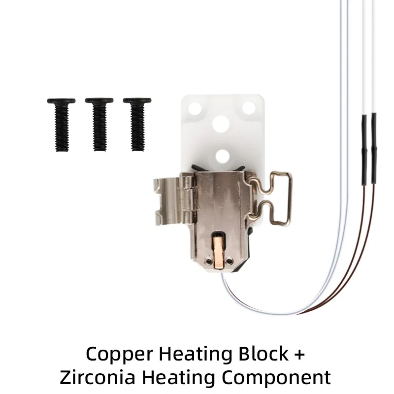 Mellow For Bambu Lab A1/A1 Mini Ceramic Zirconia  Insulator Aluminum / Copper Heatblock Kit For H2D Hotend Left Mounting Base