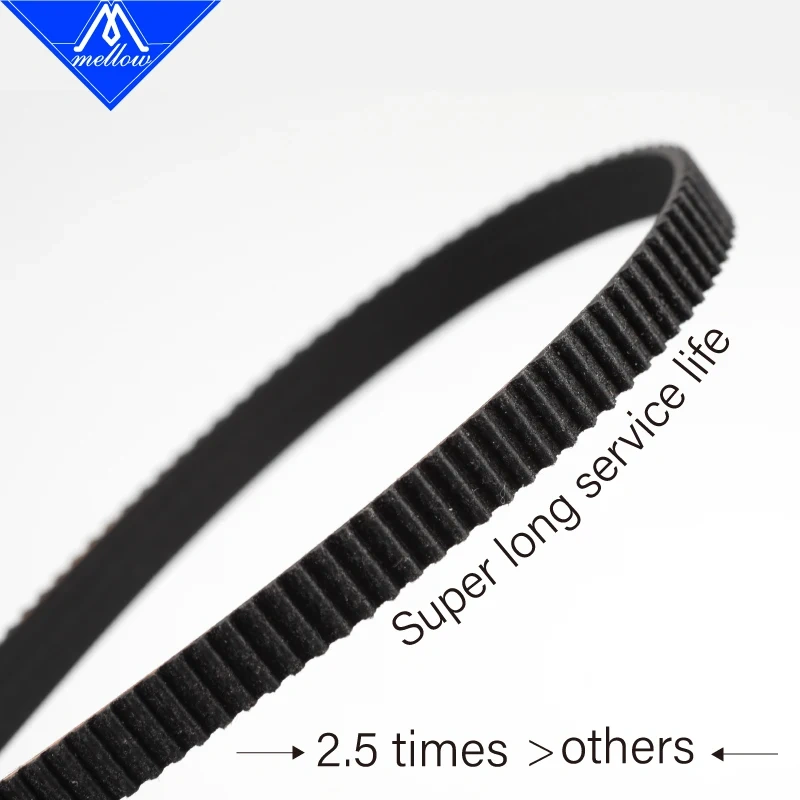 Mellow High Temperature EPDM GATES-LL-2GT Gear Synchronous Belt GT2 Width 6MM 9MM 10MM Timing Belt For BOX 3D Printer Voron BLV