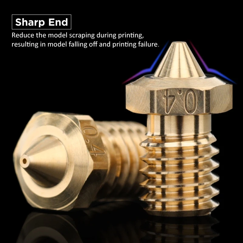 Mellow  5pcs/lot Top Quality NF V6 Nozzle For 3D Printer Nozzle Extruder For V6 Hotend  Ender 3 Titan Prusa I3 Mk3