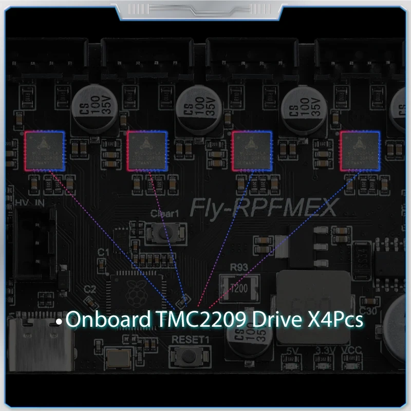 Mellow FLY-RPFMEX TMC2209 Board With Klipper Firmware For Fly-Gemini 4-AxisExpansion Voron 2.4 Trident Vcore 3 3D Printer Parts
