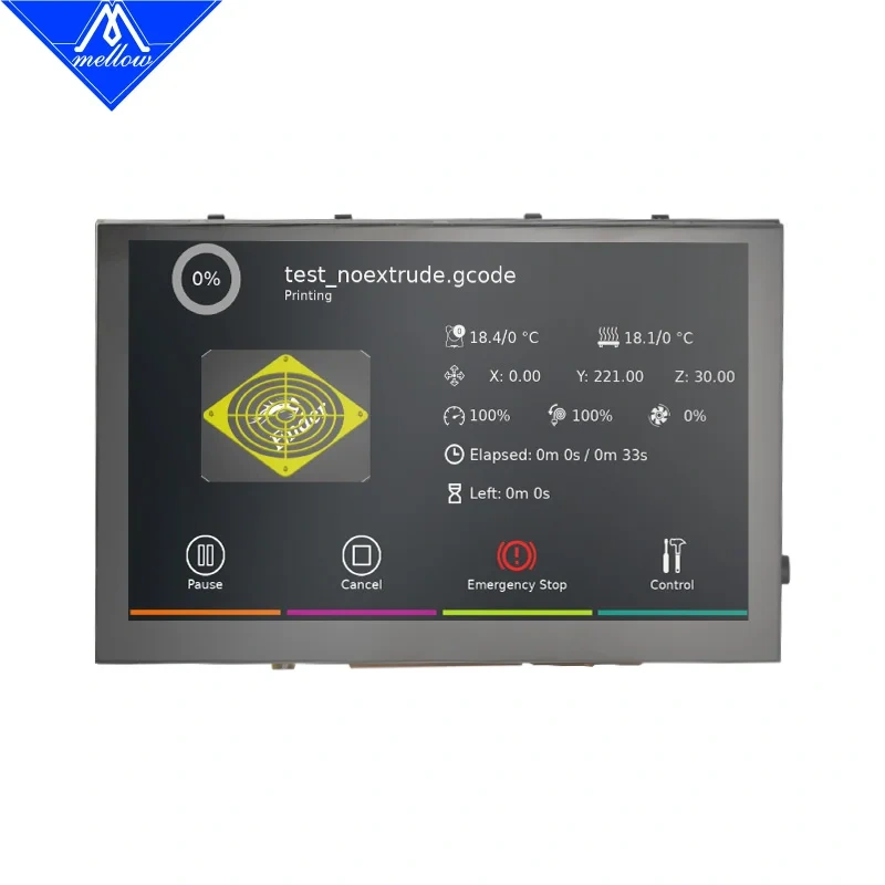 Mellow FLY HDMI5 LCD HDMI Klipper Screen For DIY 3D Printer Parts VzBoT Voron Accessories For Raspberry Pi KlipperScreen