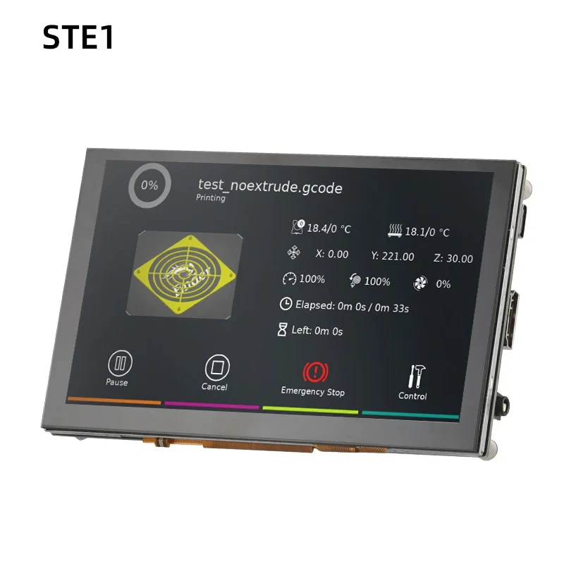 Mellow FLY HDMI5 LCD HDMI Klipper Screen For DIY 3D Printer Parts VzBoT Voron Accessories For Raspberry Pi KlipperScreen