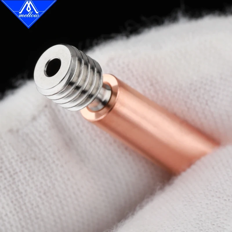 Mellow All-Metal NF Prusa MINI-TCrazy Heat Break Titanium & Copper 3D Printer Throat For Printing PLA ABS PA PETG PC