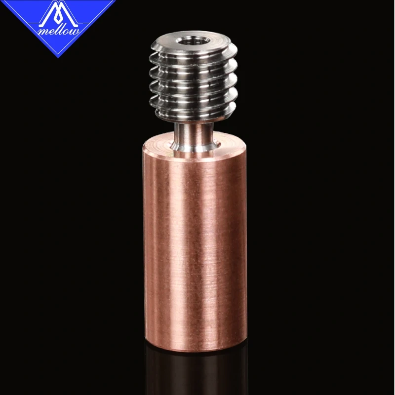 Mellow All-Metal NF D-TCrazy Kraken Heat Break Titanium&Copper 3D Printer Nozzle Throat For Chimera Extruder HOTEND Heater Block