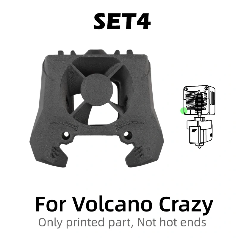 Mellow Hollow G2E Galileo 2 Extruder Bracket Printed With ABS Carbon Fiber And Quenched To Withstand High Temperatures For Voron