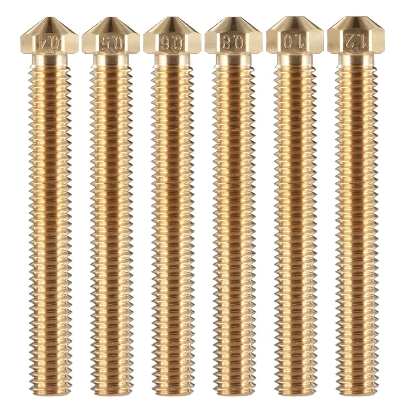 Mellow Brass Super Volcano Nozzle 1.75MM/3.00MM Filament Large Flow 3D pinter For Super Volcano Hotend Brass Nozzle