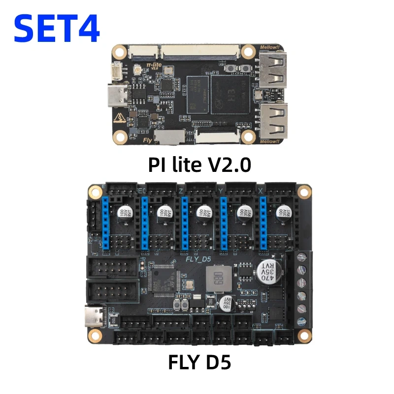 Mellow 5 Axis FLY D5 V1.0 Board 32Bit Control Board Klipper Firmware TMC2209 UART 3D Printer Parts For Ender 3/5 Voron0.1/0.2