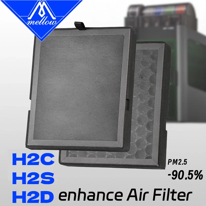Top Sale Mellow H2D HEPA13 + Activated Carbon Air Ultra Filter For Bambu Lab H2D / H2S / H2C  Series For 3D Printer Parts