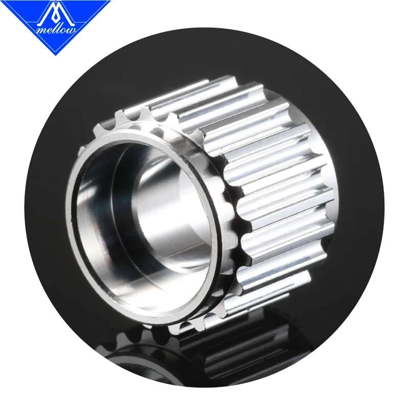 Mellow 3D Printers Parts 1pcs GT2 Idler Timing Pulley 20 Tooth Wheel Bore 5mm Aluminium Gear Teeth for GT2 Timing belt  6MM
