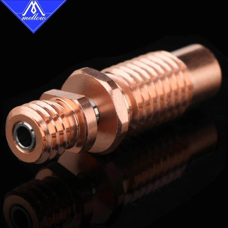 Newest Mellow All-Metal NF-CTC Heat Break Bimetal Copper & Titanium Heatbrbreak For 3D Printer Parts1.75mm V6 Hotend Nozzle