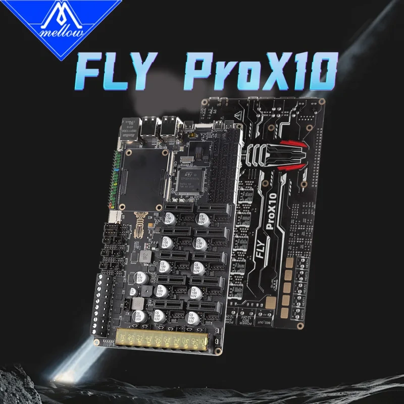 Mellow High-speed Fly ProX10 V1.0 Board HV 10 Axis 32Bit 550MHz For 3D printer motherboar Klipper/RRF Raspberry Pi CM4 voron2.4
