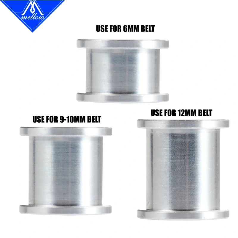 Mellow 3D Printers Parts 1pcs GT2 Idler Timing Pulley 20 Tooth Wheel Bore 5mm Aluminium Gear Teeth for GT2 Timing belt  6MM