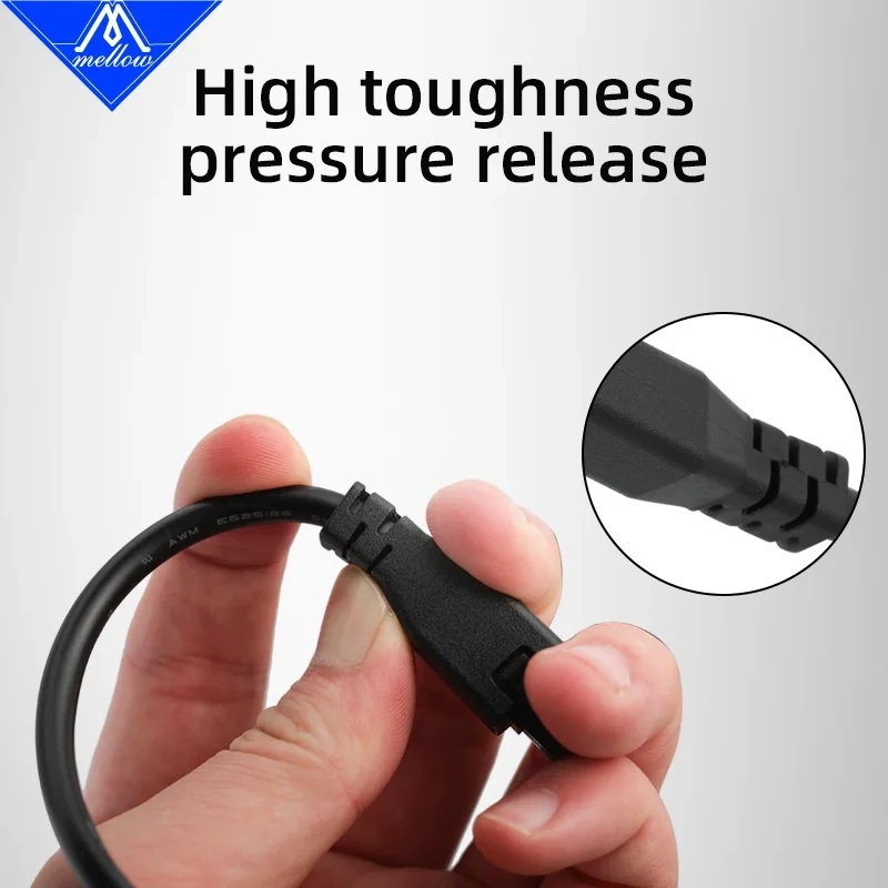 Mellow Premium 6-pin Extension Cable For Bambu Lab AMS X1 X1C P1P P1S 3D Printers AMS 0.5/1/1.5/2 Meters With Megnetic Ring