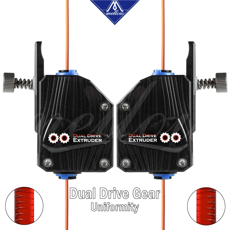 Mellow Hardened Steel DDG Extruder Bowden Dual Drive Extruder For MK8 Anet Cr-10 Prusa I3 Mk3 Ender 3 Upgrade 3D Printer Parts