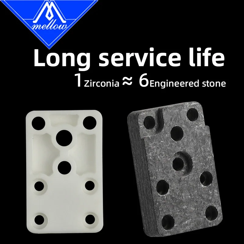 Mellow For Zirconia Bambu Lab A1/A1 Mini Ceramic Insulator Block Kit For H2D Hotend Left Mounting Base