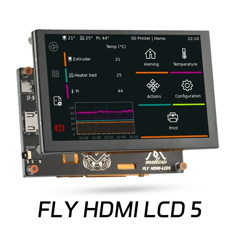 Mellow FLY C5 V1.0 Motherboar SOC H618 MCU H723 550Mhz For Hi-Speed DIY 3D Printer Accessories E3 V3.0 Ender3 V2 CR10 Voron V0.1