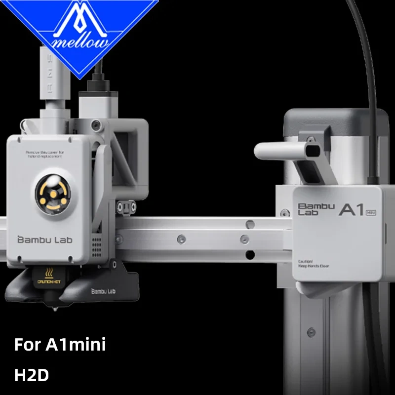 Mellow 2/4PCS Silicone Socks Cover Case for Bambu Lab A1 Mini 3D Printer Hotend High-Temperature Insulation Sleeve