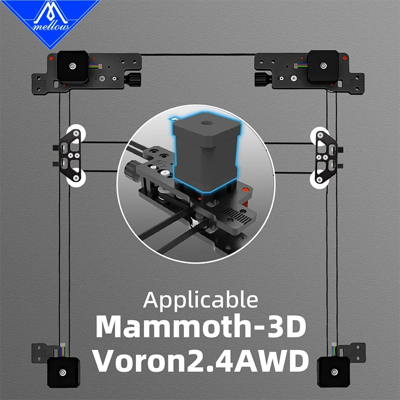 Mellow 2PCS LDO Super Motor 42STH48-2804AH(40R) Nema 17 Stepper Motor For 3D Printer Parts Voron VzBoT Long Shaft Mounts