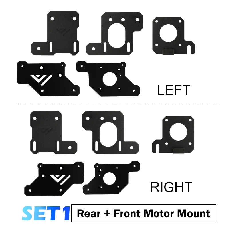 Mellow CNC VzBoT 330 AWD Aluminum Front & Rear Motor Mount  For Ultra-High-Speed 3D Printer VzBoT(Screws Not Include)