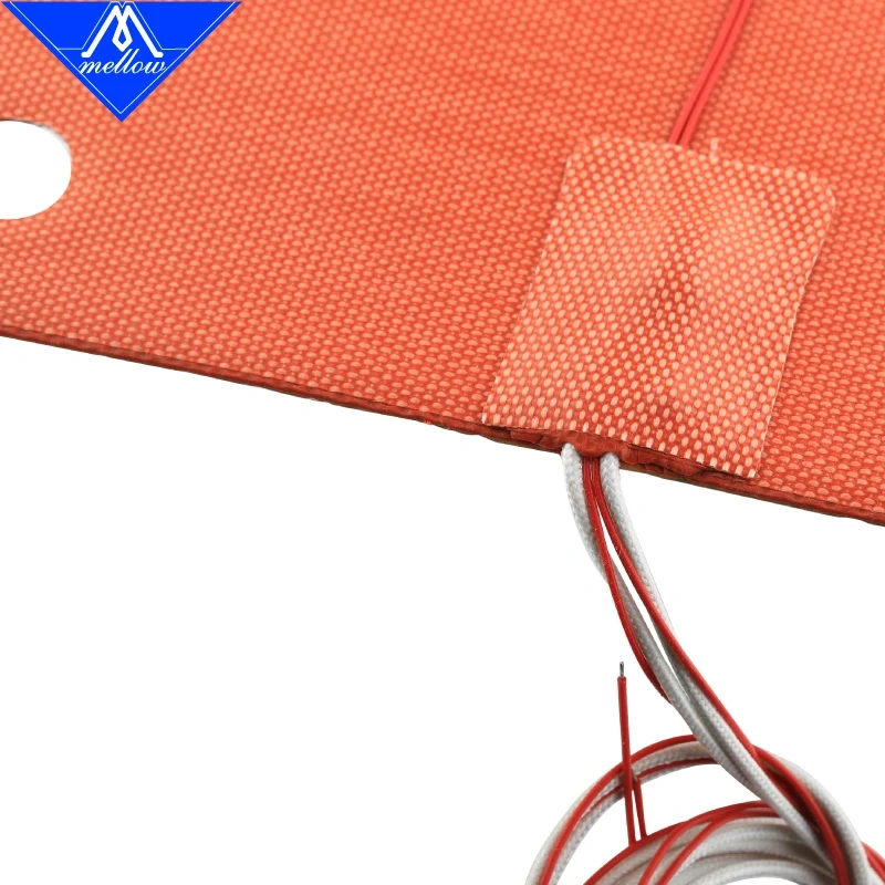 Mellow Top VZ235 Flexible 220x220mm Silicone Heater 150C Safeguard 110V 220V Heated Bed Build Plate For VzBoT 235 3D Printer