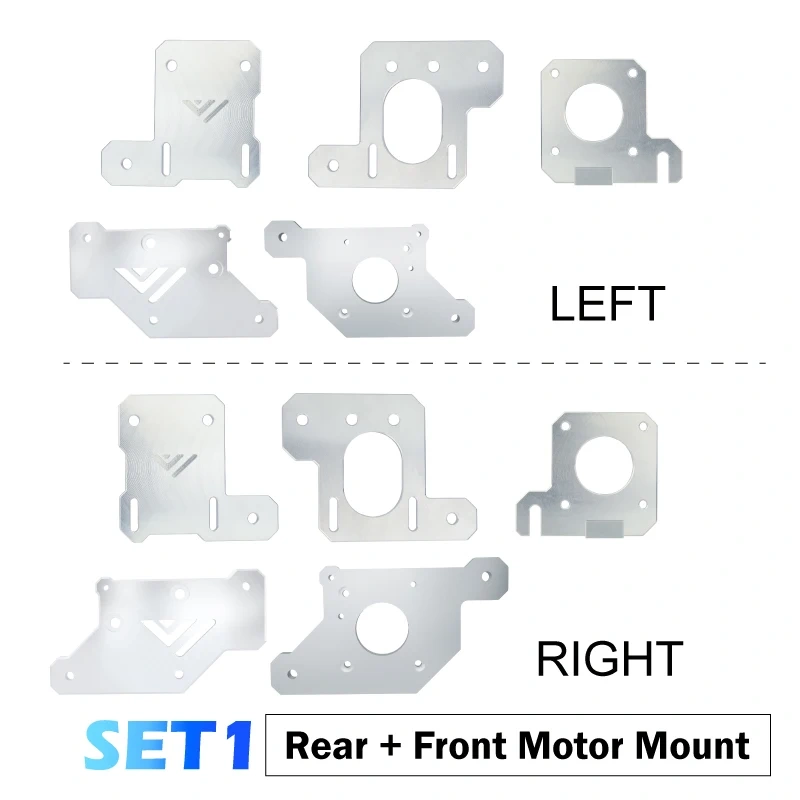 Mellow CNC VzBoT 330 AWD Aluminum Front & Rear Motor Mount  For Ultra-High-Speed 3D Printer VzBoT(Screws Not Include)