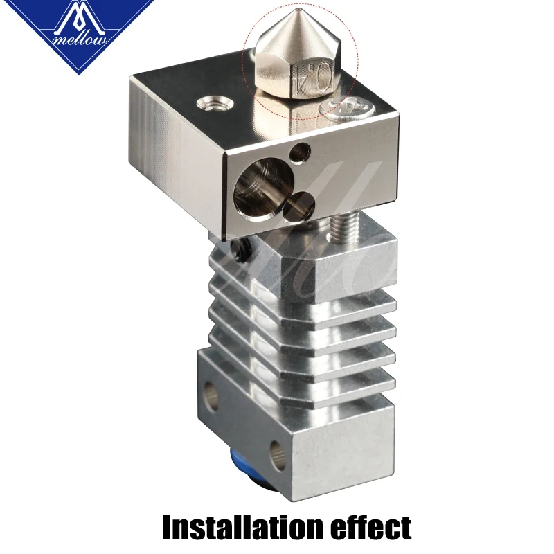 Mellow Nf-mk8 Plated Copper Nozzles Durable Reduce Stick For High Performance Ender 3 Cr10 Micro Swiss Hotend For 3d Printer