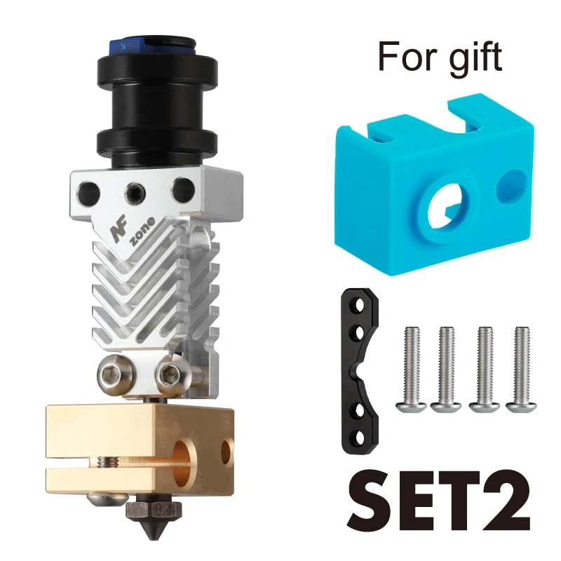 Mellow NF Zone-v6 J-head Hotend Bowden Extruder Kit Aerospace Materials For  V6 Hotend Cooling Fan Bracket 3D Printer Parts
