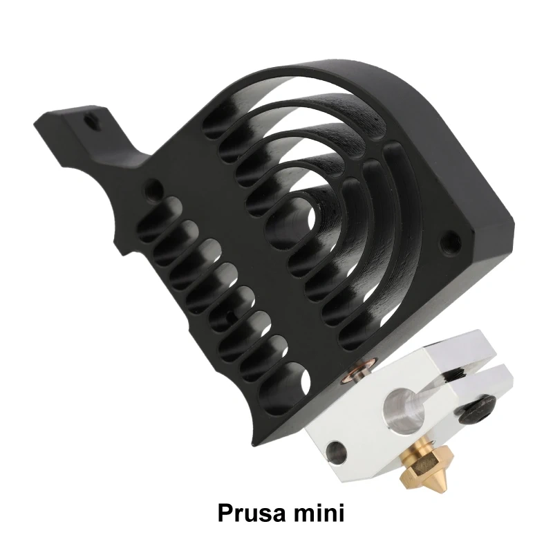 Mellow 1Pcs Aluminum/Copper Prusa mini Heater Block For PT100 Sensor Cartridge Themocouple&Thermistor HotEnd For 3D Printer Kit
