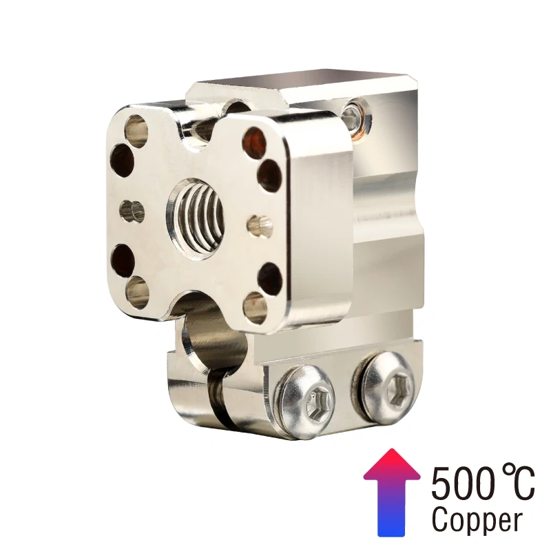 Mellow NF-Crazy-Volcano Heater Block Copper/Aluminum For 3D Printer NF-Crazy Hotend Dragon Hotend Volcano Nozzle