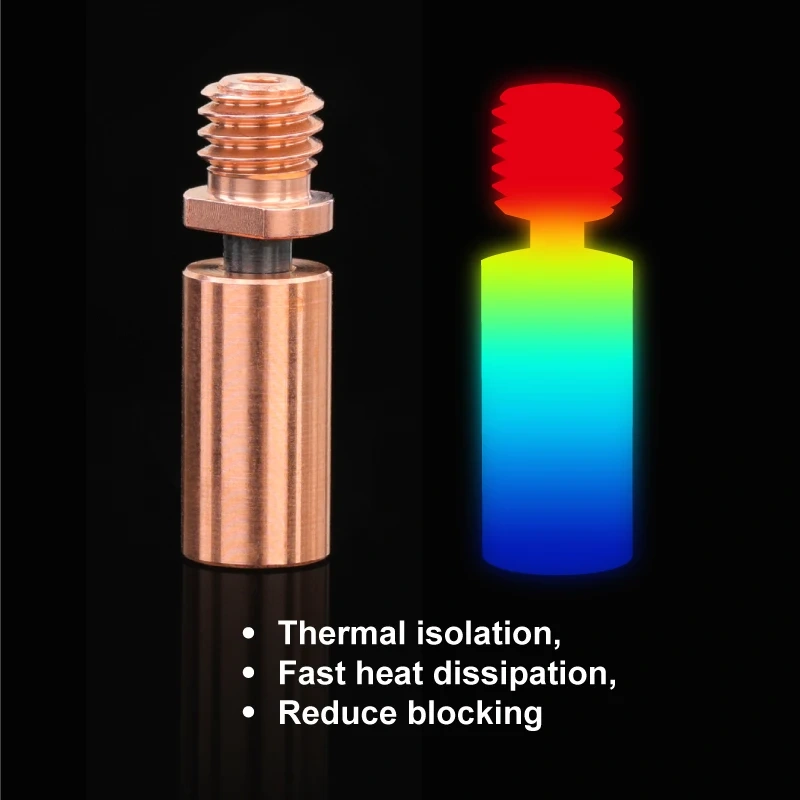 Mellow NF D-Zone V2 Chimera Extruder Kraken Dual Heat Break Copper & Aerospace 3D Printer Parts Goliath Hotend J-Head Throat