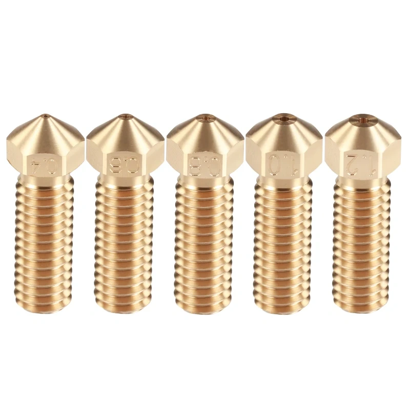 Mellow 1Pcs NF-V6 Volcano Nozzle Brass Lengthen Extruder Nozzle 0.4--1.2mm For 3D printer 1.75 Filament  Volcano Hotend Parts