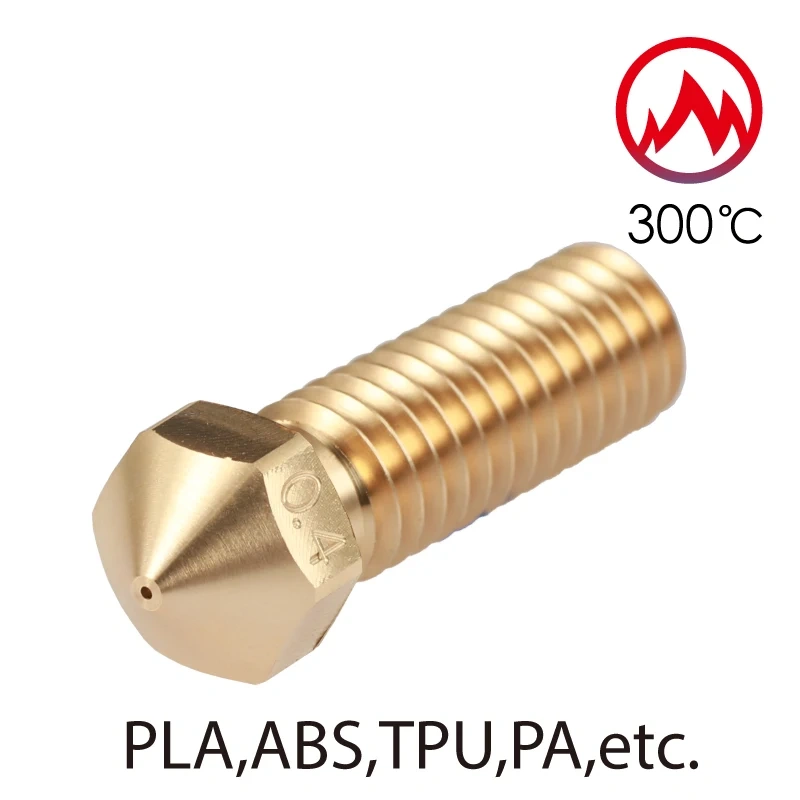 Mellow 1Pcs NF-V6 Volcano Nozzle Brass Lengthen Extruder Nozzle 0.4--1.2mm For 3D printer 1.75 Filament  Volcano Hotend Parts