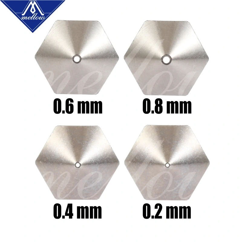 Mellow Nf-mk8 Plated Copper Nozzles Durable Reduce Stick For High Performance Ender 3 Cr10 Micro Swiss Hotend For 3d Printer