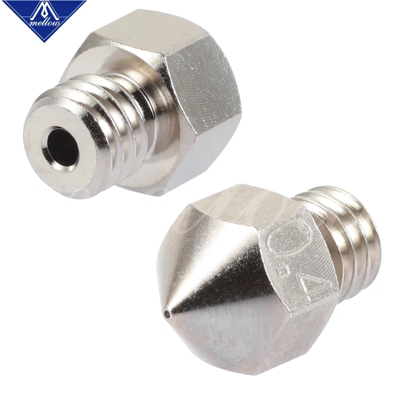 Mellow Nf-mk8 Plated Copper Nozzles Durable Reduce Stick For High Performance Ender 3 Cr10 Micro Swiss Hotend For 3d Printer