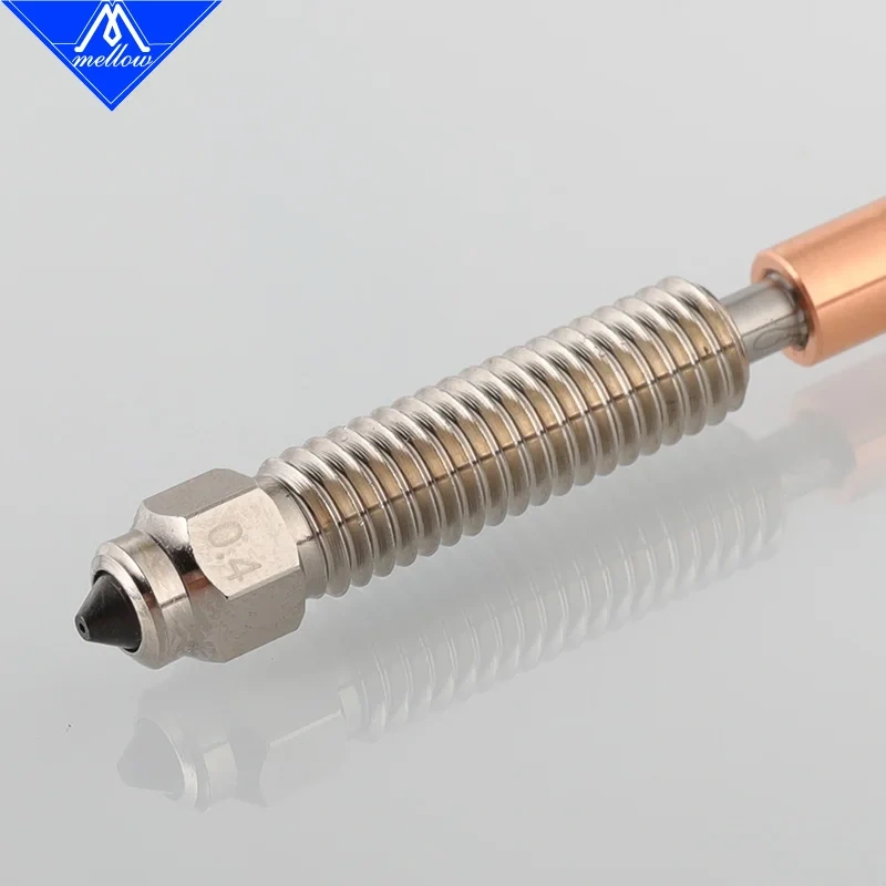 Mellow DLC K1C HC Nozzle High Flow Bimetallic Durability Copper&Hardened Steel  Upgraded  For Creality K1 Max/K1C/Ender-3