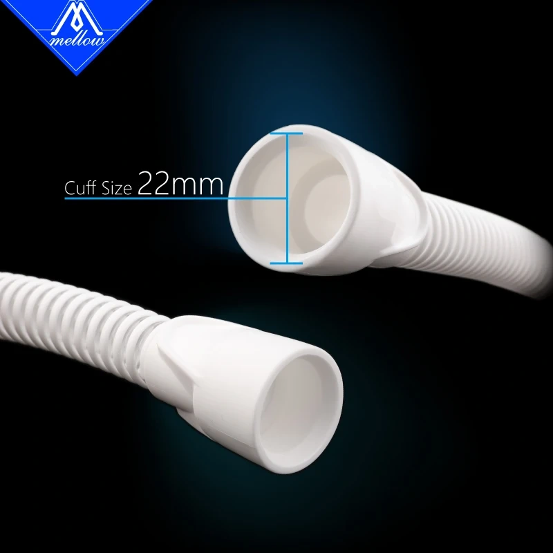 Mellow 1.8M Soft Anti-Fold 15MM CPAP Fan Pipe For Brushless Centrifugal Blower DC WS7040 7040 Fan For VzBoT HevORT 3D Printer