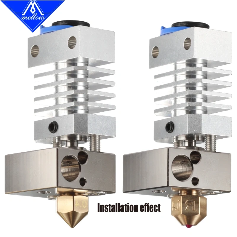 Mellow 3D Printer CR8 CR10 Plated Copper Heated Block for Micro Swiss Hotend MK8 Nozzle