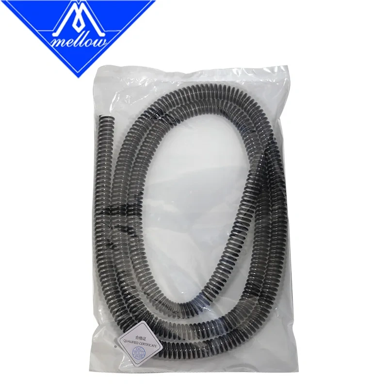 Mellow Black 2M Soft Anti-Fold 15MM CPAP Fan Pipe For Brushless Centrifugal Blower DC WS7040 Fan For VzBoT Voron DIY 3D Printer