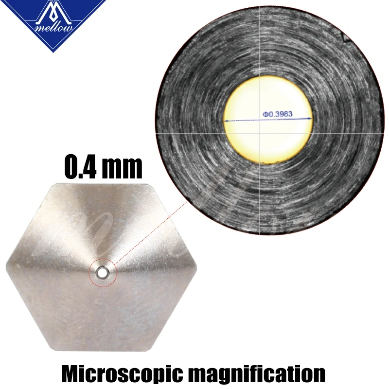 Mellow Nf-mk8 Plated Copper Nozzles Durable Reduce Stick For High Performance Ender 3 Cr10 Micro Swiss Hotend For 3d Printer