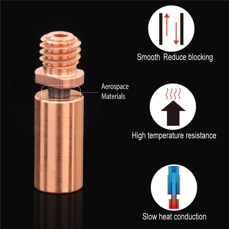 Mellow NF D-Zone V2 Chimera Extruder Kraken Dual Heat Break Copper & Aerospace 3D Printer Parts Goliath Hotend J-Head Throat