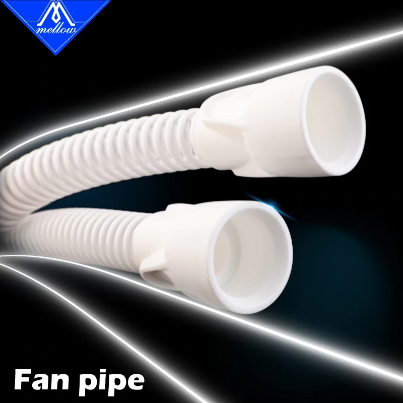 Mellow 1.8M Soft Anti-Fold 15MM CPAP Fan Pipe For Brushless Centrifugal Blower DC WS7040 7040 Fan For VzBoT HevORT 3D Printer