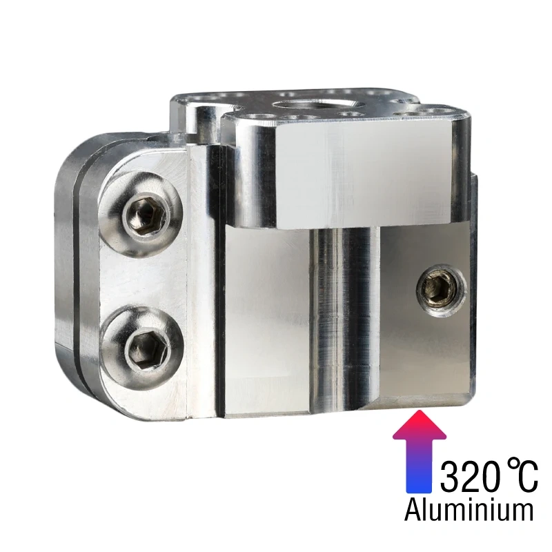 Mellow NF-Crazy-Volcano Heater Block Copper/Aluminum For 3D Printer NF-Crazy Hotend Dragon Hotend Volcano Nozzle