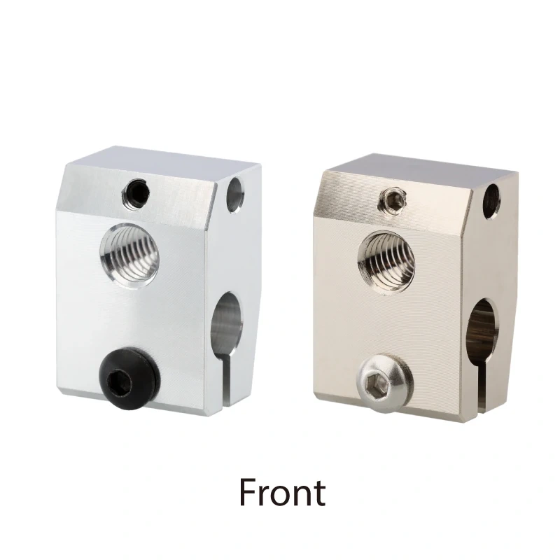 Mellow 1Pcs Aluminum/Copper Prusa mini Heater Block For PT100 Sensor Cartridge Themocouple&Thermistor HotEnd For 3D Printer Kit