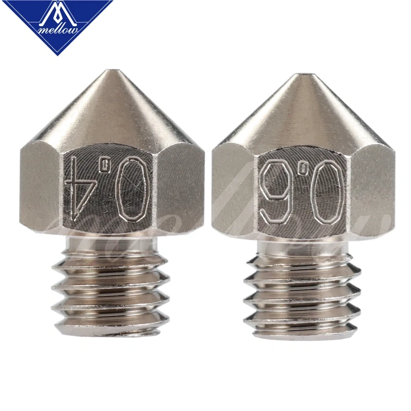 Mellow Nf-mk8 Plated Copper Nozzles Durable Reduce Stick For High Performance Ender 3 Cr10 Micro Swiss Hotend For 3d Printer